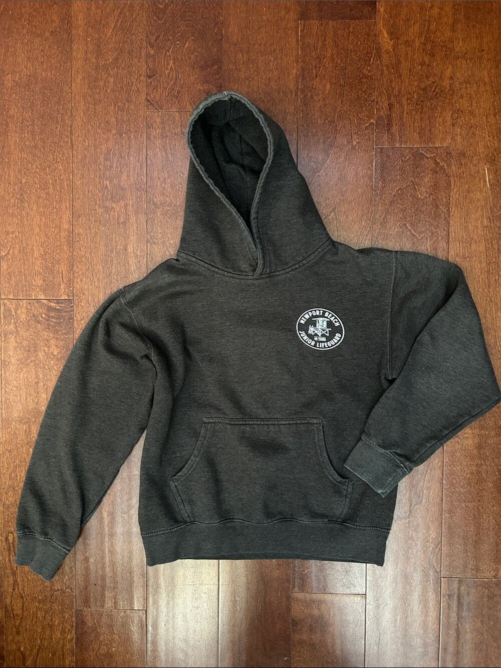 Quiksilver Kids Newport Beach Junior Lifeguard Gray Hoodie, Size 12 (ish)